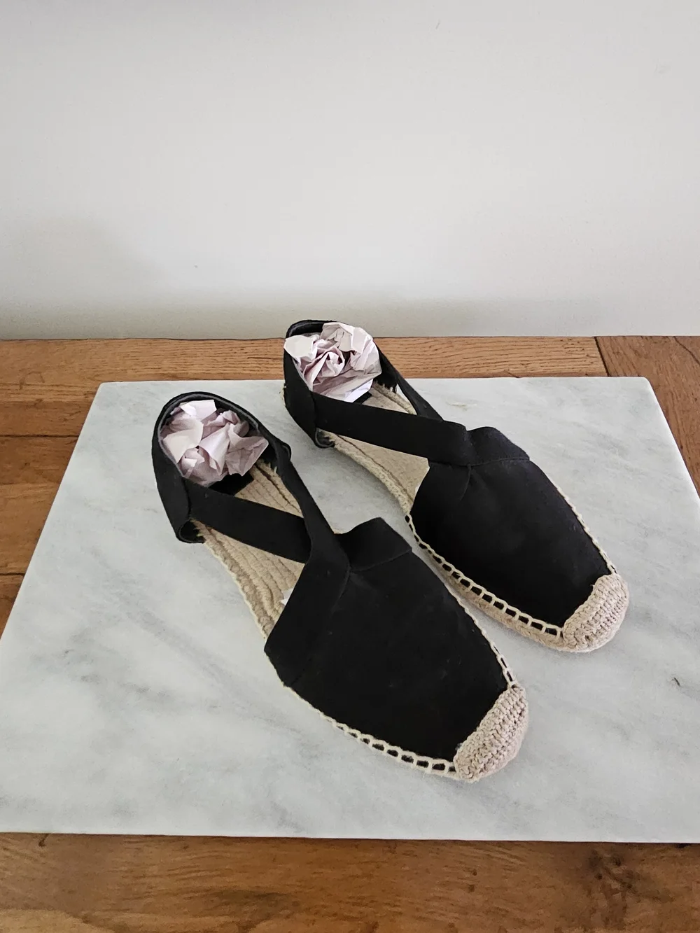 Tory Burch Black Espadrille Flats